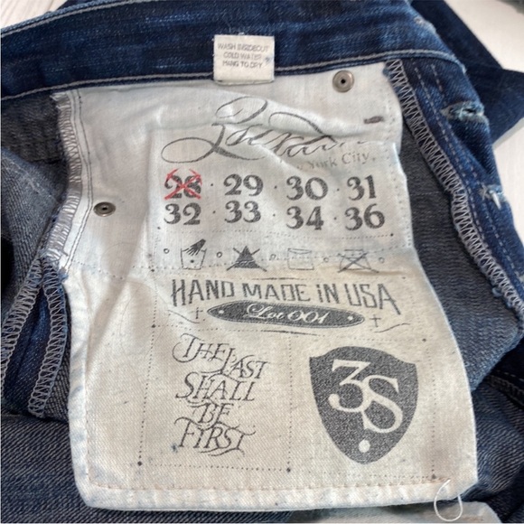 3Sixteen Straight leg Button fly designer jeans - Picture 5 of 15